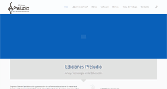 Desktop Screenshot of edicionespreludiomx.com